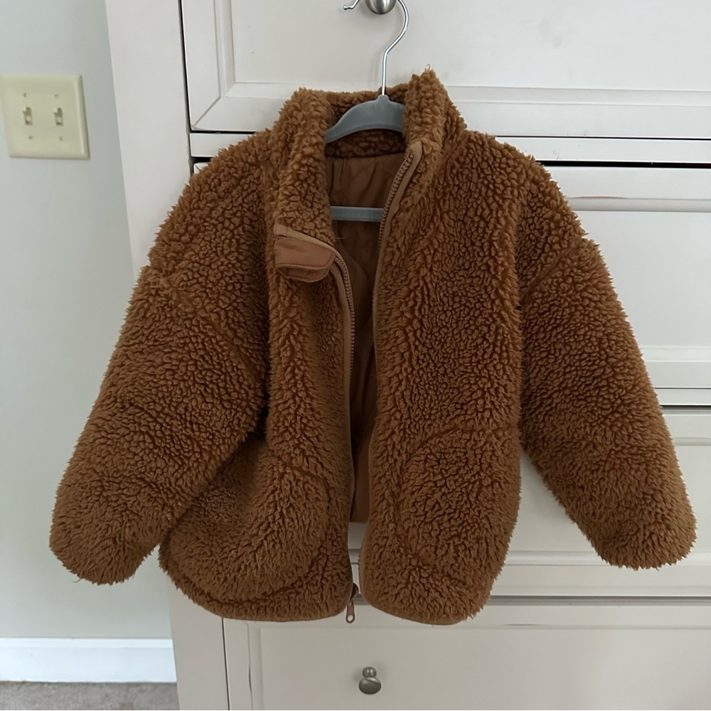 Warm Tan Kids Puffer Jacket